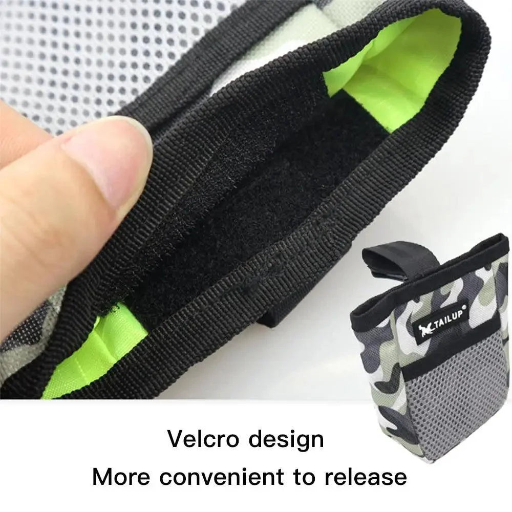 Adjustable Large Capacity Dog Treat Pouch Puppy Snack Waist Bag Durable Puppy Products Waist Bag Pets Cute Food Storage Bags