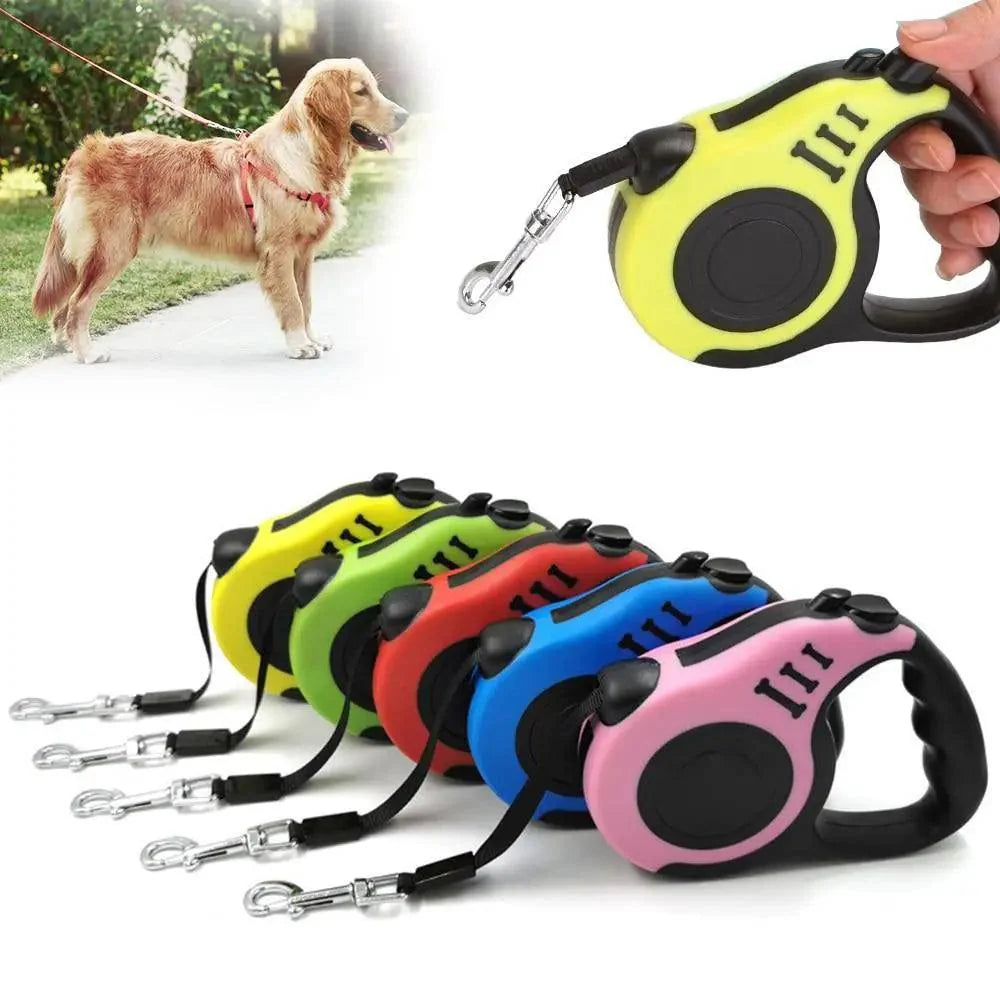 Durable Automatic Retractable Dog No Tangle Comfortable Grip Pet Leash Walking Running Cute Easy Control Leashes Pet Products