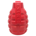 USA-K9 Grenade Rubber Dog Chew Toy | K9 Handler Reward Toy | Red & Blue | USA Made